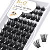 Picture of Lash Clusters B06 D Curl 14mm B&Q LASH Eyelash Clusters Volume Individual Lashes Extensions Lashes Cluster DIY at Home (B06-14 new)