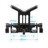 Picture of CAMVATE Lens Support 15mm Rod Clamp Rail Block for DSLR Rig Rod Support Rail System - 1108