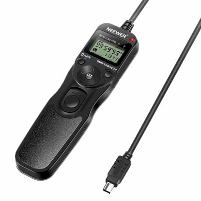 Picture of Neewer Digital Timer Remote Shutter Release Trigger(Replacement for MC-DC2)for Nikon D90 D600 D610 D3100 D3200 D3300 D5000 D5100 D5200 D5300 D7000 Digital SLR Cameras