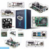 Picture of Vilros Basic Starter Kit for Raspberry Pi 4 with Fan Cooled ABS Case Includes Raspberry Pi 4 Board and 7 Accessories (8GB, Clear Transparent Case)