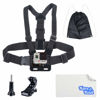 Picture of Kare & Kind Chest Mount Harness Compatible with GoPro Hero7, 6, 5, 4, Hero Session, Black, Silver, Hero+, LCD, Hero3+, 3, 2, 1, DJI OSMO Action - Adjustable Chest Strap - for Action Sports and Outdoor