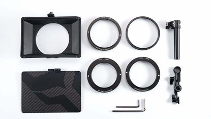 Picture of TILTA Tiltaing Mini Matte Box MB-T15 with Four Lens Adapter Rings (82mm, 77mm, 67mm, and 72mm) Suitable for DSLR mirrorless Style Cameras