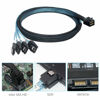 Picture of OIKWAN Internal HD Mini SAS to 4XSATA Cable,1.6ft SFF-8643 Host to 4X SATA Target Cable Compatible with Raid Controller Hard Drive