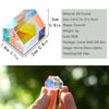 Picture of 20mm Generic Optical RGB Dispersion Glass Prism X Cube Prism Creative Cabin Shape Square Color Prism Optical Glass Lens for Physics Teaching Art Decor Photography Props