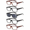 Picture of NORPERWIS Reading Glasses 5 Pairs Quality Readers Spring Hinge Glasses for Reading for Men and Women (2 Black 2 Tortoise 1sun, 0.50)