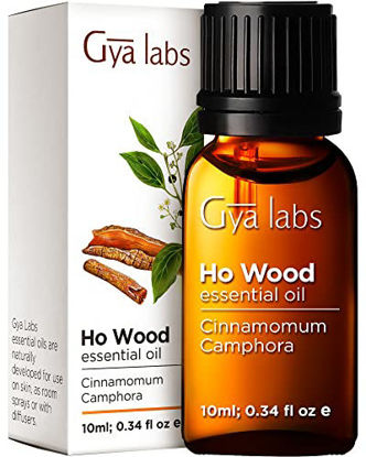 Picture of Gya Labs Ho Wood Essential Oil (10ml) - Earthy & Floral Scent