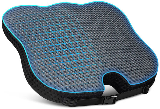 Dreamer Car Balanced Softness Memory Foam Driver Seat Cushion Seat Pad with 3D