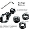 Picture of BRCOVAN Handlebar Mount with 1'' TPU Ball Compatible with RAM Mounts B Size Double Socket Arm Fit Rails Diameter 0.5'' 0.87'' 1'' 1.26'' Aluminum Material, CNC Processing, Anodized Surface