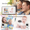 Picture of Axvue HD Video Baby Monitor, 720P HD Image Quality, 5.0" IPS Screen Monitor & 2 Camera, Range up to 1000ft, 24 Hour Battery Life, 2-Way Talk, Split Screen, Night Vision, Temperature Monitor, No WiFi.