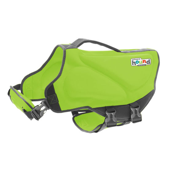 Picture of Outward Hound Dawson Swim Green Dog Life Jacket, XS