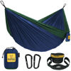 Picture of Wise Owl Outfitters Camping Hammocks - Portable Hammock for Outdoor, Indoor, Single Use w/ Tree Straps - Backpacking, Travel, and Camping Accessories, Navy & Forrest