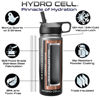 Picture of HYDRO CELL Stainless Steel Insulated Water Bottle with Straw - For Cold & Hot Drinks - Metal Vacuum Flask with Screw Cap and Modern Leakproof Sport Thermos for Kids & Adults (Graphite/Black 18oz)