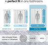 Picture of LiBa PEVA 8G Bathroom Shower Curtain Liner, 72" W x 84" H Clear 8G Heavy Duty Waterproof