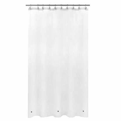 Picture of Mrs Awesome Stall Shower Curtain Liner with 3 Magnets 54 x 78 inch, Frosted PEVA 8G Thick & Heavy Duty, Waterproof, 54x78, Frost