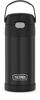 Picture of THERMOS FUNTAINER 12 Ounce Stainless Steel Vacuum Insulated Kids Straw Bottle, Black