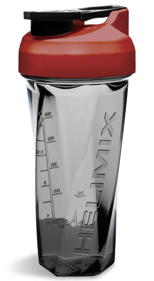 Picture of Helimix 2.0 Vortex Blender Shaker Bottle Holds Upto 28oz | No Blending Ball or Whisk | USA Made | Portable Pre Workout Whey Protein Drink Shaker Cup | Mixes Cocktails Smoothies Shakes | Dishwasher Safe (28 oz, Red)