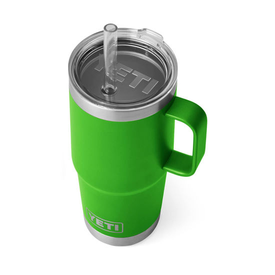 Picture of YETI Rambler 25 oz Straw Mug, Vacuum Insulated, Stainless Steel, Canopy Green