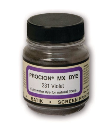 Picture of Jacquard Procion Mx Dye - Undisputed King of Tie Dye Powder - Violet - 2/3 Oz - Cold Water Fiber Reactive Dye Made in USA