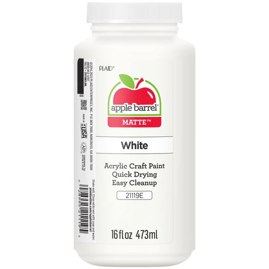  Apple Barrel Acrylic Paint in Assorted Colors (16 Ounce), 21119  White