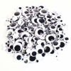 Picture of Wiggle Googly Eyes 1500 Pcs Black with Self-Adhesive 4mm-30mm Mixed for Creative DIY Crafts Decorations by CCINEE