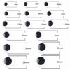 Picture of Wiggle Googly Eyes 1500 Pcs Black with Self-Adhesive 4mm-30mm Mixed for Creative DIY Crafts Decorations by CCINEE