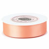 Picture of VATIN 1 inch Double Faced Polyester Satin Ribbon Peach -Continuous 25 Yard Spool, Perfect for Wedding, Wreath, Baby Shower,Packing and Other Projects