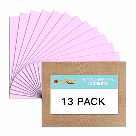 Pink Iron On Vinyl - Heat Transfer Pack of Sheets