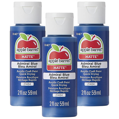 Picture of Apple Barrel Acrylic Paint, Admiral Blue (Pack of 3) 2 oz, 21484EA