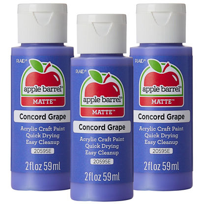 Picture of Apple Barrel Acrylic Paint, Concord Grape (Pack of 3) 2 oz, 20595EA