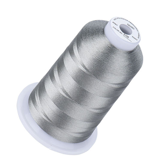 Picture of Simthread Embroidery Thread Granite S105 5500 Yards, 40wt 100% Polyester for Brother, Babylock, Janome, Singer, Pfaff, Husqvarna, Bernina Machine