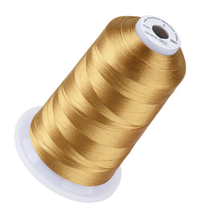 Picture of Simthread Embroidery Thread Autumn Haystack S032 5500 Yards, 40wt 100% Polyester for Brother, Babylock, Janome, Singer, Pfaff, Husqvarna, Bernina Machine