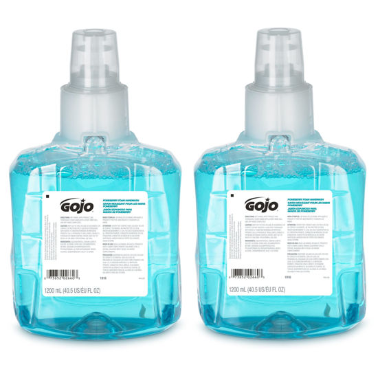 Picture of GOJO Pomeberry Foam Handwash, Pomegranate Scent, 1200 mL Hand Soap Refill for GOJO LTX-12 Dispenser (Pack of 2) - 1916-02