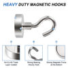 Picture of LOVIMAG Neodymium Strong Magnetic Hooks,25Lbs Rare Earth Magnets Heavy Duty with Hook for Refrigerator,Ceiling Magnets for Hanging,Cruise,Curtain and Kitchen etc- 45 Pack