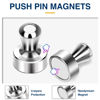 Picture of MIKEDE Fridge Magnets for Whiteboard, 15Pcs Strong Magnets for Whiteboard, Refrigerator Magnets Neodymium Push Pins Magnets for Office Magnets, Whiteboard Magnets, at School, Classroom, Kitchen