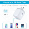 Picture of USB Plug Wall Adapter for iPhone,1A/5V Single Port iPhone Wall Charger Block Charging Cube Box Brick 3 Pack for iPhone 14/13Pro Max/12/11 SE,Samsung Galaxy S23/S22/S21/S20/A54/A14 5g,Pixel 7a,Moto,LG