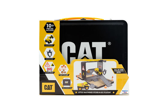 Picture of CatToysOfficial, CAT Little Machines Store N Go Construction Playset with Travel Case, Ages 3 and up