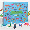 Picture of Dinosaur Book for Kids 3-5: Side by Side Dinosaur Books for Kids 2-4 with 500+ Dinosaur Stickers and 12 Scenes - Spiral Binding Keeps The Dinosaur Sticker Book Flat - Great for Boys and Girls 1-3 4-8