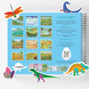 Picture of Dinosaur Book for Kids 3-5: Side by Side Dinosaur Books for Kids 2-4 with 500+ Dinosaur Stickers and 12 Scenes - Spiral Binding Keeps The Dinosaur Sticker Book Flat - Great for Boys and Girls 1-3 4-8