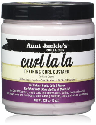 Picture of Aunt Jackies Curl La La Defining Curl Custard 15 Ounce Jar (443ml) (2 Pack)