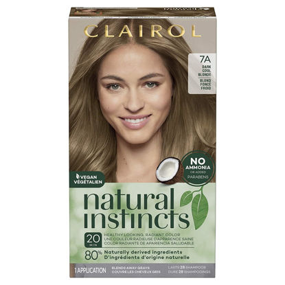 Picture of Clairol Natural Instincts Demi-Permanent Hair Dye, 7A Dark Cool Blonde Hair Color, Pack of 1