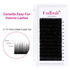 Picture of Easy Fan Lash Extensions FADLASH Volume Eyelash Extensions Self Fanning Lashes Multi Length Eyelash Volume Extensions (0.07-C, Camellia 11 12 13mm)