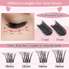 Picture of Cluster Lashes 72 Pcs Lash Clusters DIY Eyelash Extension Individual Cluster Eyelashes Crush Style Self-Application Fluffy Super Thin Band Reusable Soft & Comfortable(Crush-D-10mm)