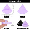 Picture of Sibba 2 Pieces Triangle Powder Puffs Face Cosmetic Powder Puff Washable Reusable Soft Plush Powder Sponge Makeup Foundation Sponge for Face Body Loose Powder Wet Dry Makeup Tool