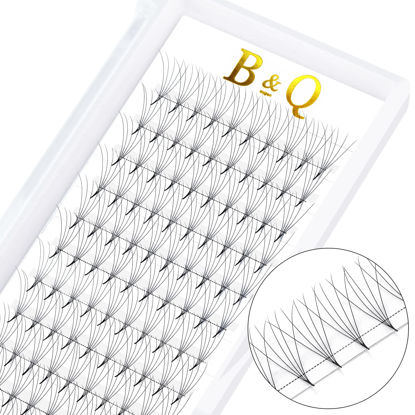 Picture of Premade Fans Eyelash Extensions 5D-D-0.07-15 Premade Volume Eyelash Extensions Pointed Base Fans 0.07 Premade Volume Fans C D Curl (5D-D-0.07,15 mm)