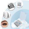 Picture of Lash Clusters 84 Pcs Cluster Lashes Eyelash Clusters DIY Cluster Eyelash Extensions Individual Lashes Thin Band & Soft(Monsoon,D-8-16mix)