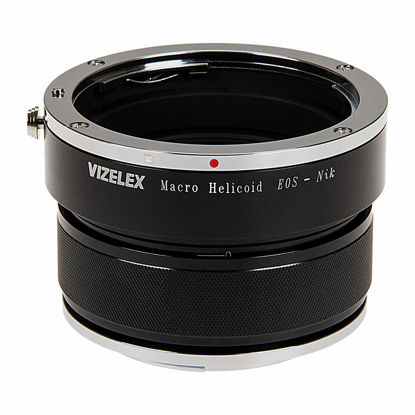 Picture of Vizelex Variable Magnification Helicoil Adapter Compatible with Canon EOS Lens to Nikon F-Mount Body