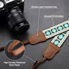 Picture of Camera Strap - 1.5" Cowhide Head Shoulder Neck Strap ,Retro Jacquard Embroidery Multi-pattern camera straps for Cameras and Binoculars,Cute Adjustable Thin Strap for Adults & Kids(Vintage White）