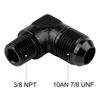 Picture of EVIL ENERGY 10AN to 3/8" NPT Male 90 Degree Fitting Adapter Aluminum