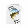 Picture of Funny Hilarious Birthday Cards For Dad Father Men | Happy Birtday | Congrats Graduate Gift Card | Fisherman Fisher Fish Bass Hook Novelty Gifts Outdoorsman | 5x7 with envelope