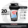 Picture of Helimix 1.5 Vortex Blender Shaker Bottle Holds Upto 20oz | No Blending Ball or Whisk | USA Made | Portable Pre Workout Whey Protein Drink Shaker Cup | Mixes Cocktails Smoothies Shakes | Dishwasher Safe